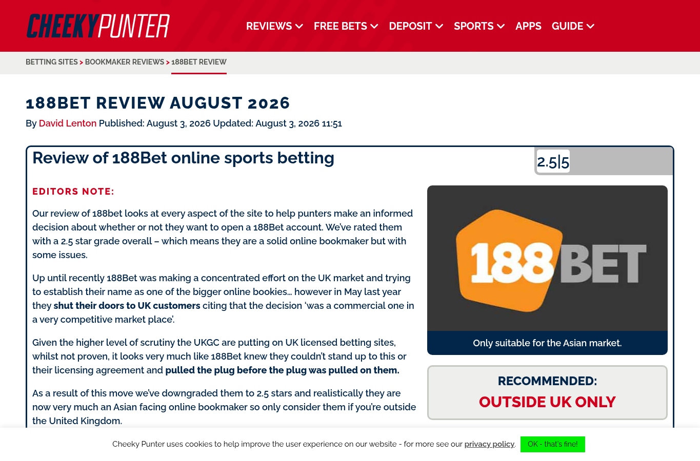 188BET user-signal capture