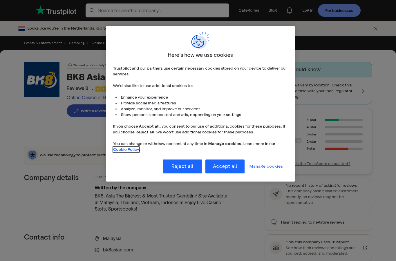Supplied contextual user-signal capture associated with BK8